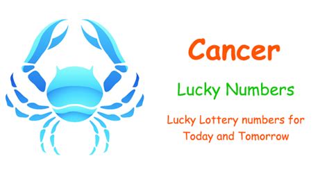 Cancer Lucky Lottery Numbers for Today and Tomorrow.